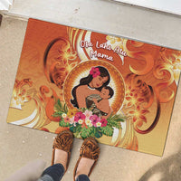 Tonga Mother's Day Rubber Doormat I Love You Mom DT04 - Polynesian Pride