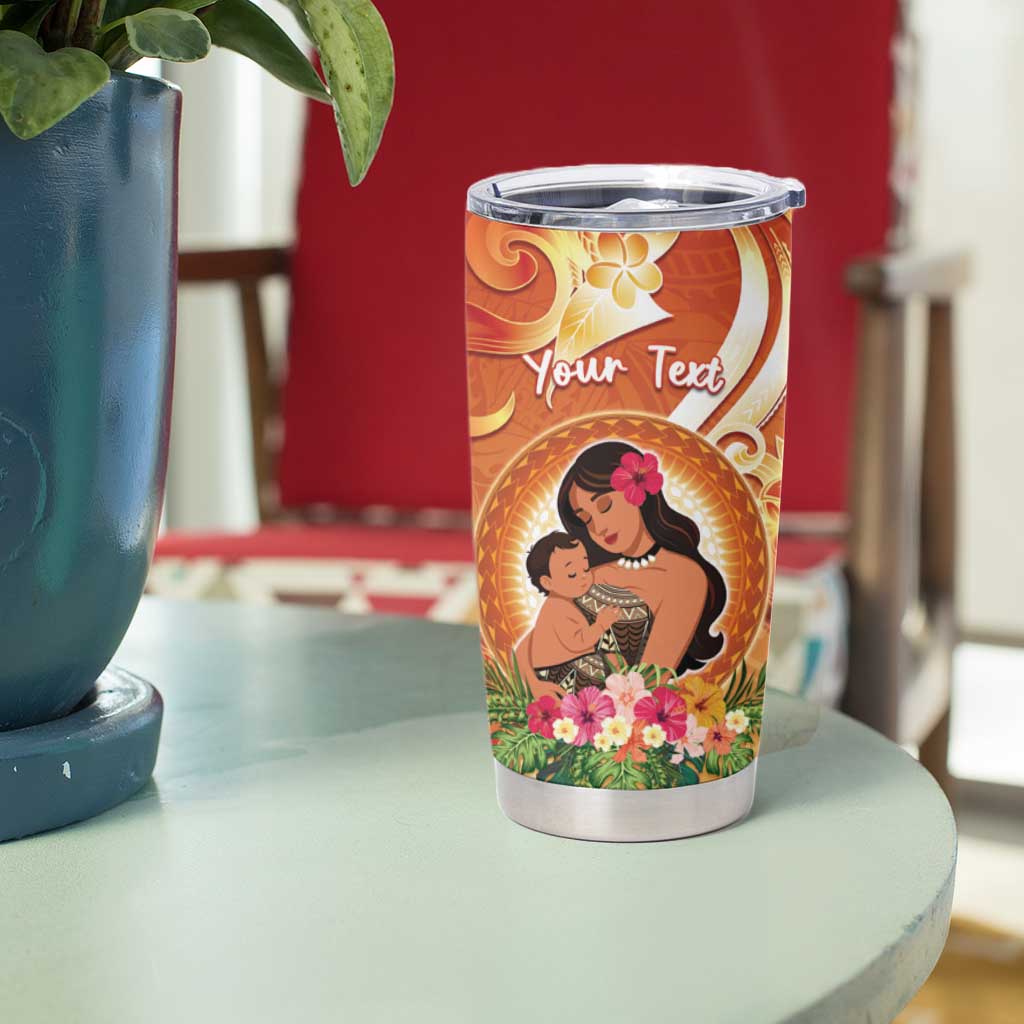 Personalised Tonga Mother's Day Tumbler Cup I Love You Mom DT04 - Polynesian Pride