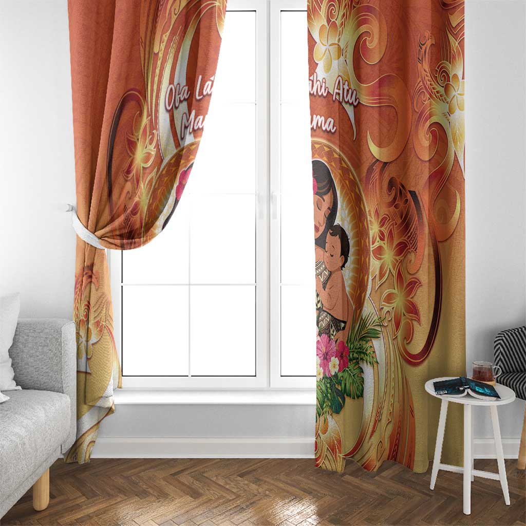 Tonga Mother's Day Window Curtain I Love You Mom DT04 - Polynesian Pride