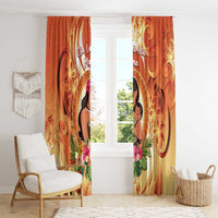 Tonga Mother's Day Window Curtain I Love You Mom DT04 - Polynesian Pride