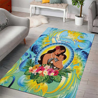 Fiji Mother's Day Area Rug I Love You Mom DT04 - Polynesian Pride