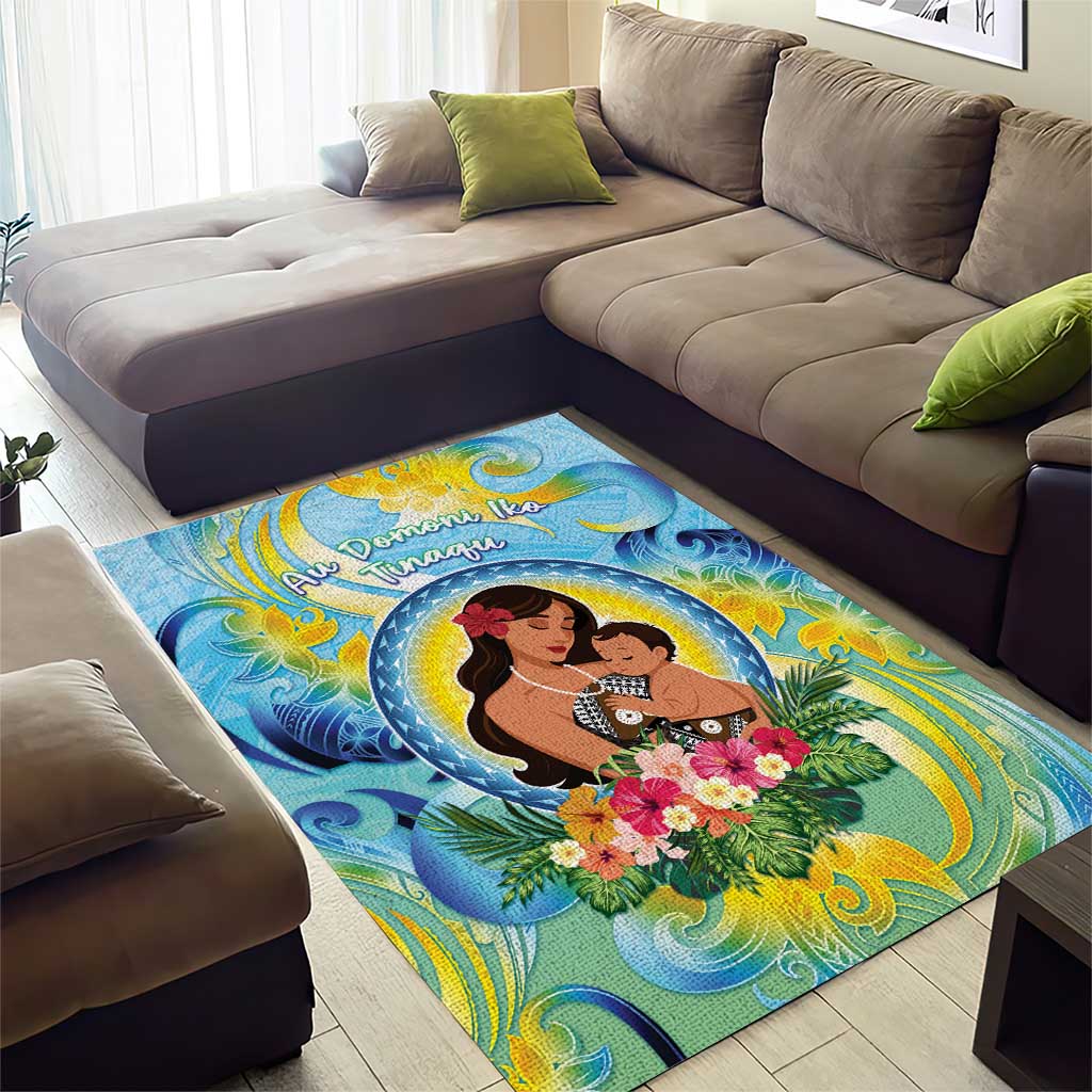 Fiji Mother's Day Area Rug I Love You Mom DT04 - Polynesian Pride