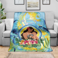 Fiji Mother's Day Blanket I Love You Mom DT04 - Polynesian Pride