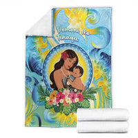 Fiji Mother's Day Blanket I Love You Mom DT04 - Polynesian Pride