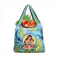 Fiji Mother's Day Grocery Bag I Love You Mom DT04 1-pack One Size Blue - Polynesian Pride