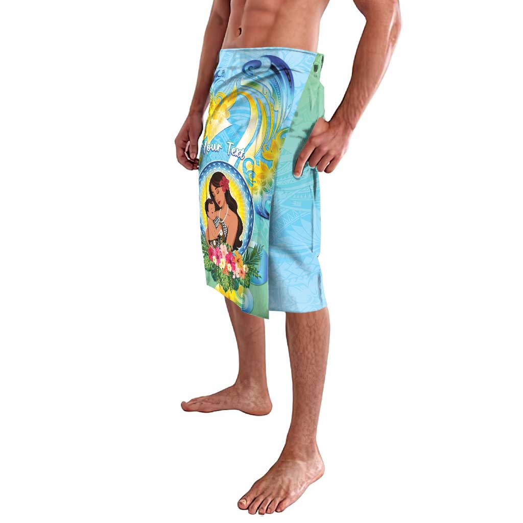 Personalised Fiji Mother's Day Lavalava I Love You Mom DT04 - Polynesian Pride
