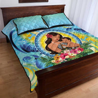 Fiji Mother's Day Quilt Bed Set I Love You Mom DT04 - Polynesian Pride