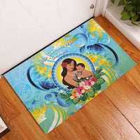 Fiji Mother's Day Rubber Doormat I Love You Mom DT04 - Polynesian Pride