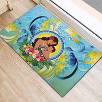 Fiji Mother's Day Rubber Doormat I Love You Mom DT04 - Polynesian Pride