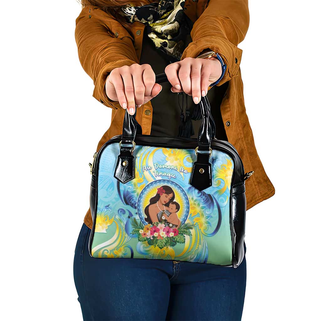 Fiji Mother's Day Shoulder Handbag I Love You Mom DT04 One Size Blue - Polynesian Pride