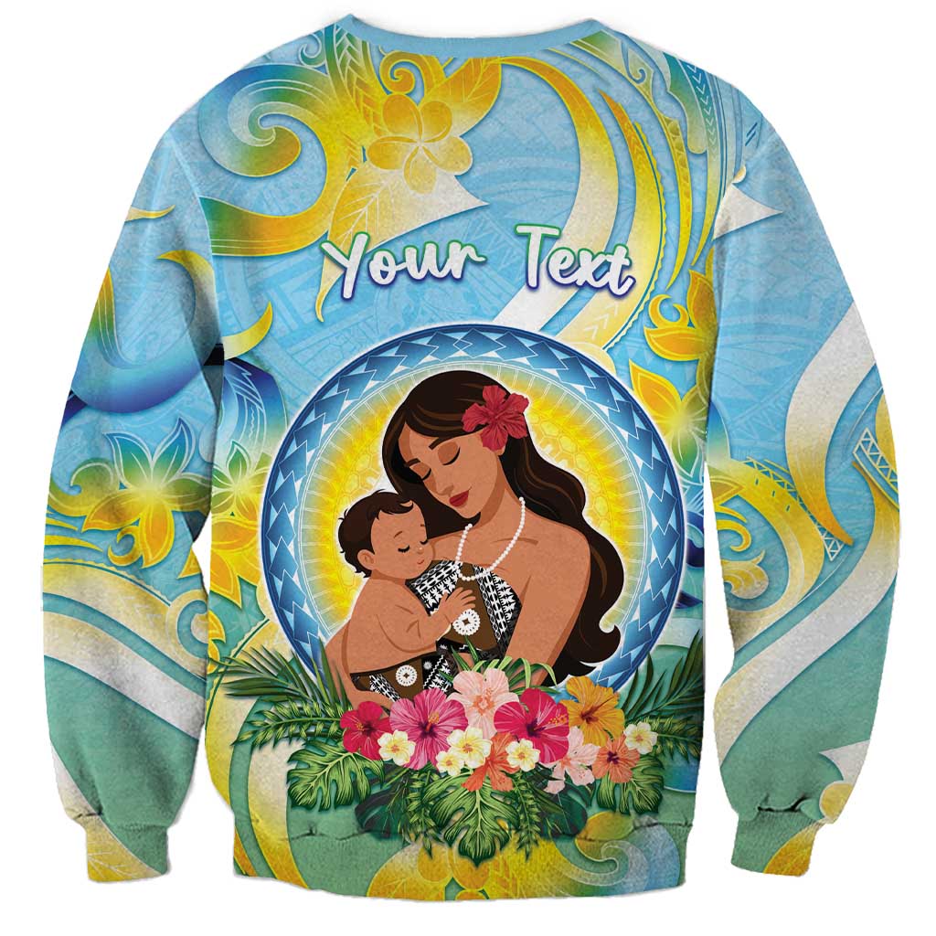 Personalised Fiji Mother's Day Sweatshirt I Love You Mom DT04 - Polynesian Pride