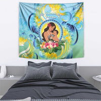 Fiji Mother's Day Tapestry I Love You Mom DT04 - Polynesian Pride