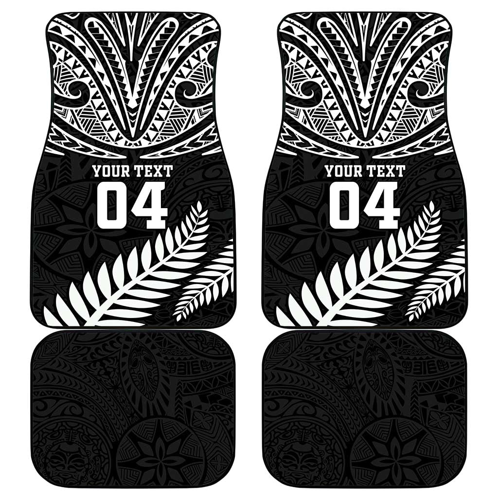 New Zealand Rugby Car Mats Silver Fern Maori Pattern DT04 - Polynesian Pride