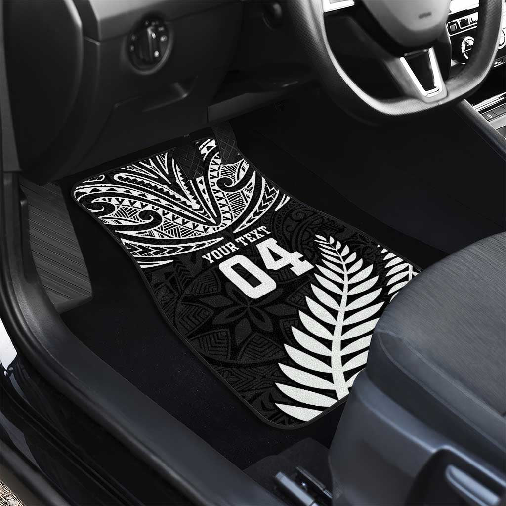 New Zealand Rugby Car Mats Silver Fern Maori Pattern DT04 - Polynesian Pride