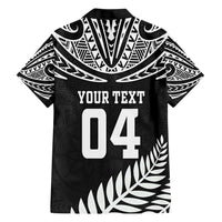 Custom New Zealand Rugby Hawaiian Shirt Silver Fern Maori Pattern DT04 - Polynesian Pride