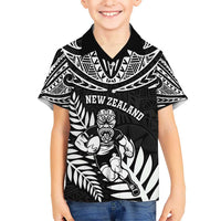 Custom New Zealand Rugby Hawaiian Shirt Silver Fern Maori Pattern DT04 - Polynesian Pride