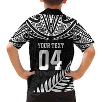 Custom New Zealand Rugby Hawaiian Shirt Silver Fern Maori Pattern DT04 - Polynesian Pride
