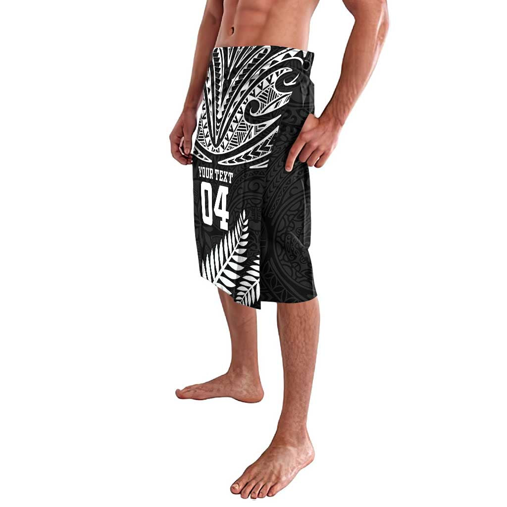 Custom New Zealand Rugby Lavalava Silver Fern Maori Pattern DT04 - Polynesian Pride