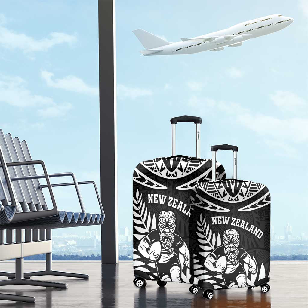 New Zealand Rugby Luggage Cover Silver Fern Maori Pattern DT04 - Polynesian Pride