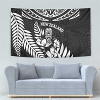 New Zealand Rugby Tapestry Silver Fern Maori Pattern DT04 - Polynesian Pride