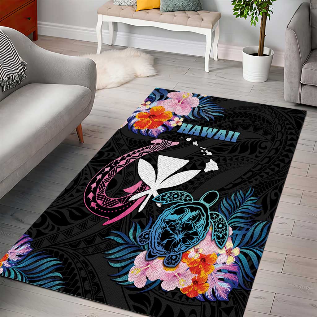 Hawaii Area Rug Kanaka Maoli With Fish Hook DT04 - Polynesian Pride