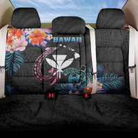 Hawaii Back Car Seat Cover Kanaka Maoli With Fish Hook DT04 One Size Black - Polynesian Pride