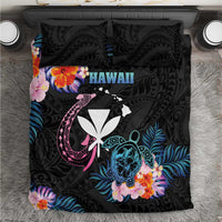 Hawaii Bedding Set Kanaka Maoli With Fish Hook DT04 Black - Polynesian Pride
