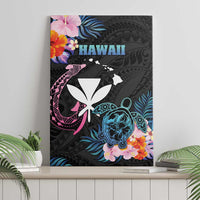Hawaii Canvas Wall Art Kanaka Maoli With Fish Hook DT04 - Polynesian Pride