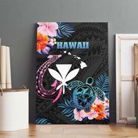 Hawaii Canvas Wall Art Kanaka Maoli With Fish Hook DT04 - Polynesian Pride