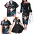 Personalised Hawaii Family Matching Off The Shoulder Long Sleeve Dress and Hawaiian Shirt Kanaka Maoli With Fish Hook