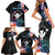 Personalised Hawaii Family Matching Short Sleeve Bodycon Dress and Hawaiian Shirt Kanaka Maoli With Fish Hook