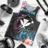 Personalised Hawaii Men Tank Top Kanaka Maoli With Fish Hook DT04 - Polynesian Pride