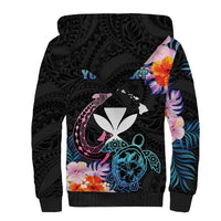 Personalised Hawaii Sherpa Hoodie Kanaka Maoli With Fish Hook DT04 - Polynesian Pride
