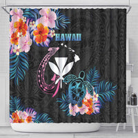 Hawaii Shower Curtain Kanaka Maoli With Fish Hook DT04 - Polynesian Pride