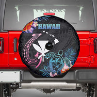 Hawaii Spare Tire Cover Kanaka Maoli With Fish Hook DT04 - Polynesian Pride