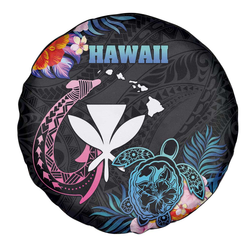 Hawaii Spare Tire Cover Kanaka Maoli With Fish Hook DT04 - Polynesian Pride