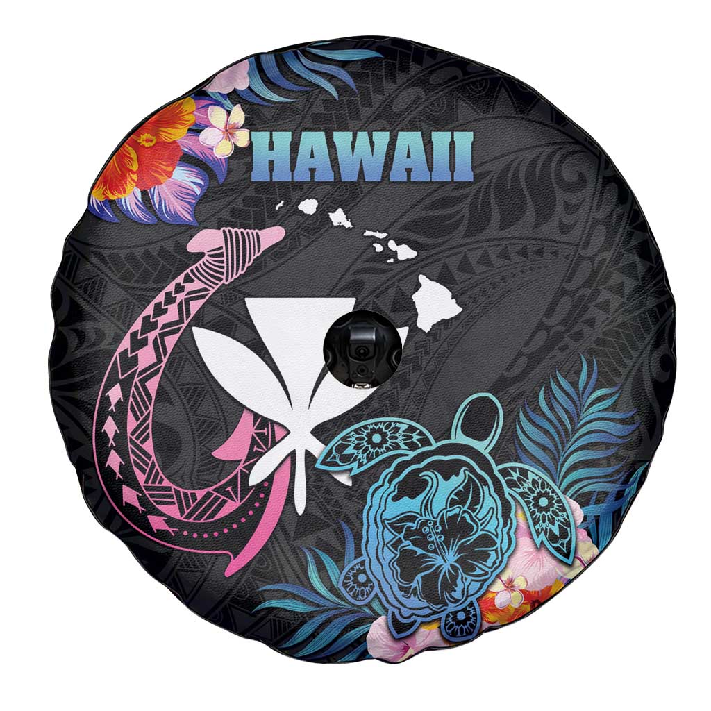 Hawaii Spare Tire Cover Kanaka Maoli With Fish Hook DT04 - Polynesian Pride