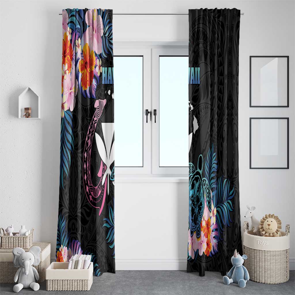 Hawaii Window Curtain Kanaka Maoli With Fish Hook DT04 - Polynesian Pride