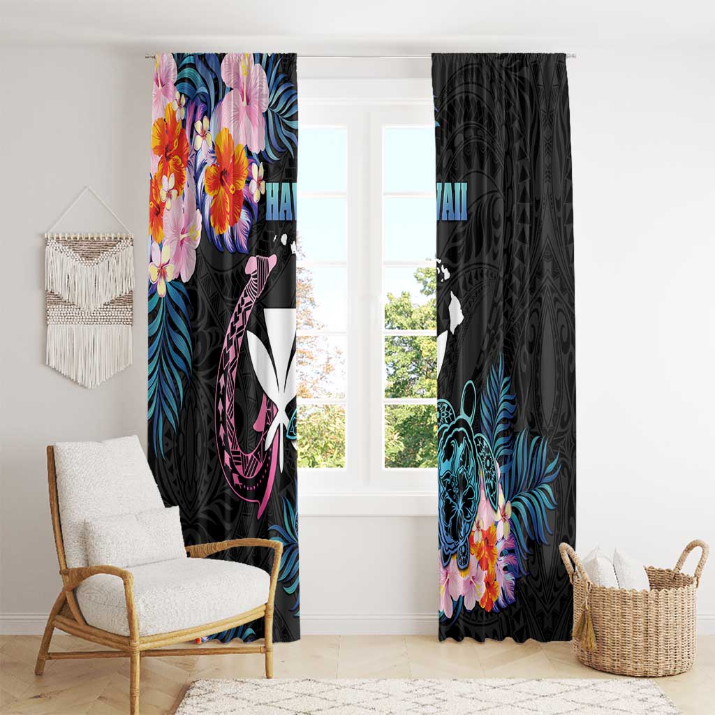 Hawaii Window Curtain Kanaka Maoli With Fish Hook DT04 - Polynesian Pride