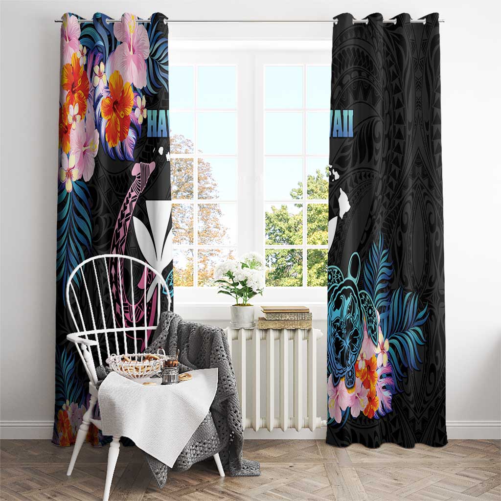 Hawaii Window Curtain Kanaka Maoli With Fish Hook DT04 - Polynesian Pride