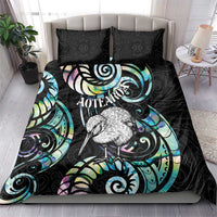 New Zealand Kiwi Bird Bedding Set Silver Fern Koru Paua Shell DT04 - Polynesian Pride