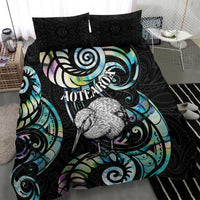 New Zealand Kiwi Bird Bedding Set Silver Fern Koru Paua Shell DT04 - Polynesian Pride