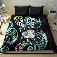 New Zealand Kiwi Bird Bedding Set Silver Fern Koru Paua Shell DT04 - Polynesian Pride