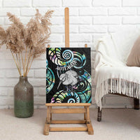 New Zealand Kiwi Bird Canvas Wall Art Silver Fern Koru Paua Shell DT04 - Polynesian Pride