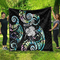 New Zealand Kiwi Bird Quilt Silver Fern Koru Paua Shell DT04 - Polynesian Pride