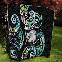 New Zealand Kiwi Bird Quilt Silver Fern Koru Paua Shell DT04 - Polynesian Pride