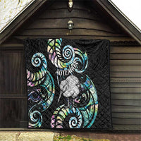 New Zealand Kiwi Bird Quilt Silver Fern Koru Paua Shell DT04 - Polynesian Pride