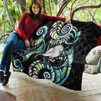 New Zealand Kiwi Bird Quilt Silver Fern Koru Paua Shell DT04 - Polynesian Pride