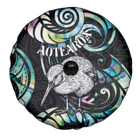 New Zealand Kiwi Bird Spare Tire Cover Silver Fern Koru Paua Shell DT04 - Polynesian Pride