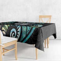 New Zealand Kiwi Bird Tablecloth Silver Fern Koru Paua Shell DT04 - Polynesian Pride